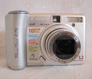 回顧經(jīng)典 正品Canon PowerShot A75 CCD數(shù)碼相機(jī)，效果出眾，贈送1G卡
